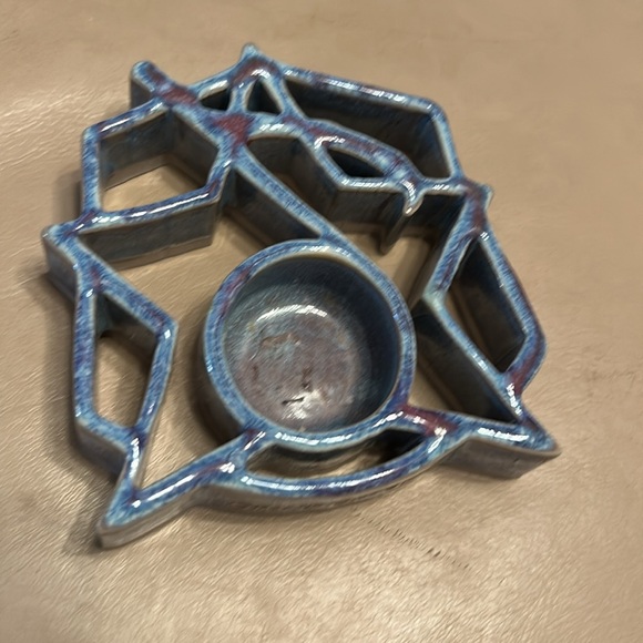 Grand Ole Opry Blue Ceramic Candle Holder - Picture 2 of 4